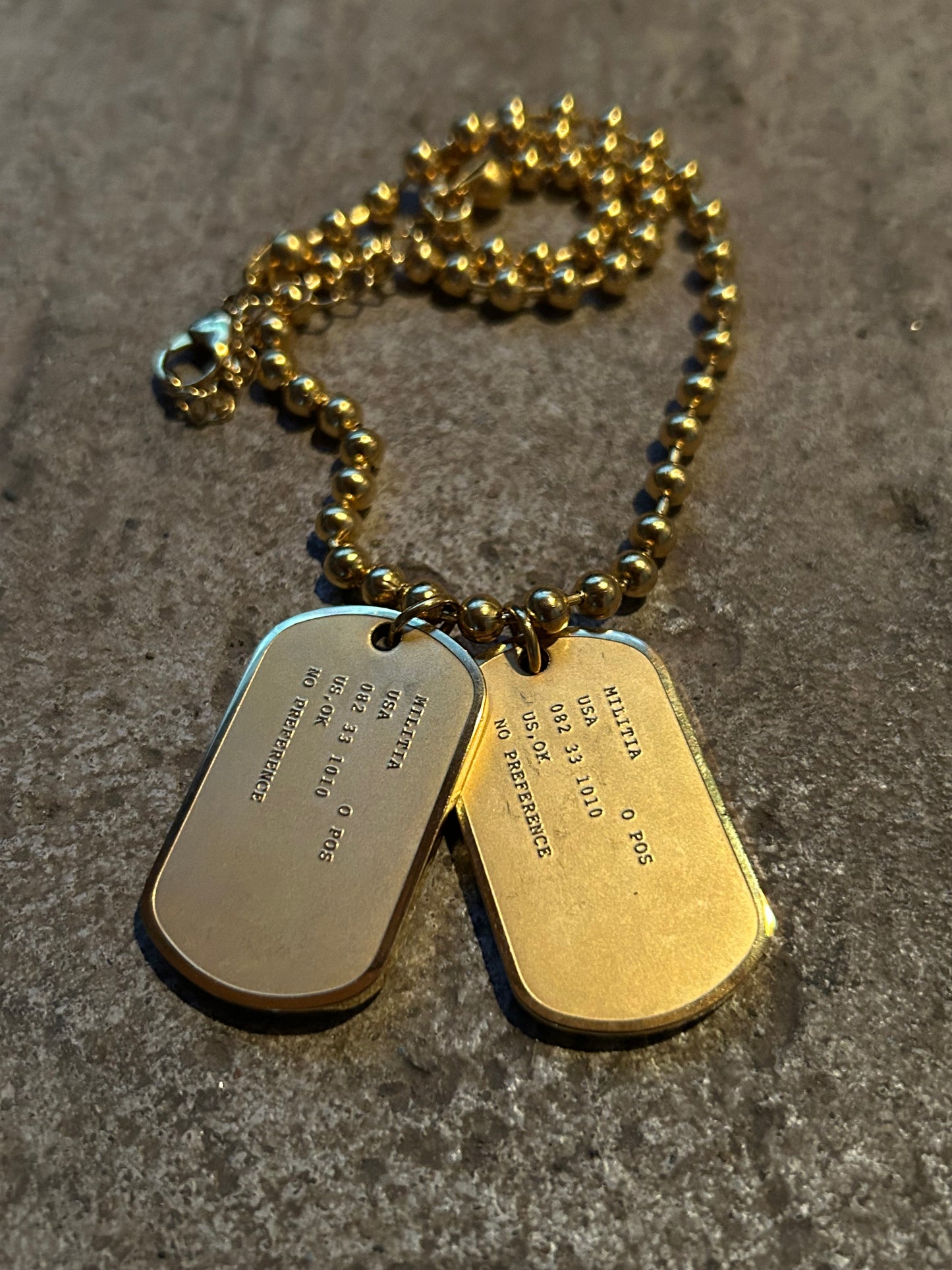 Militia Dog tags